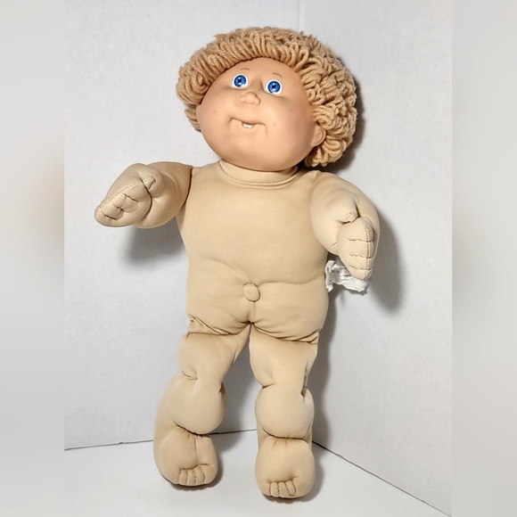 Vintage 80s Cabbage Patch Kids Doll 1986 Red Signature Mold 10 USA OK 16" 2Teeth - Picture 4 of 11